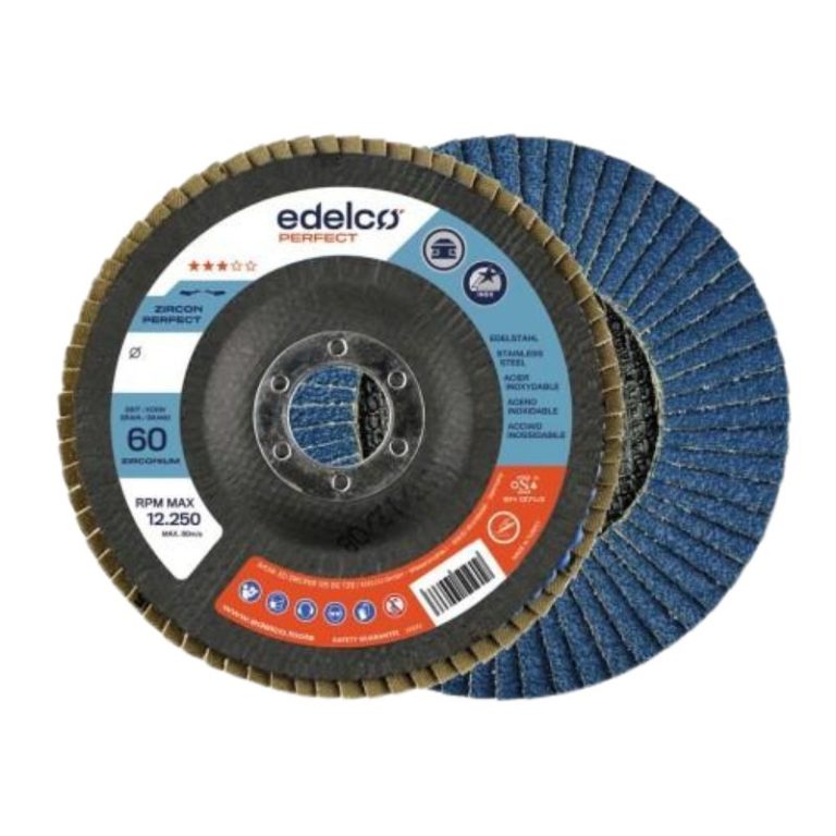 Disco laminas zirconio profesional Edelco Perfect para amoladora angular