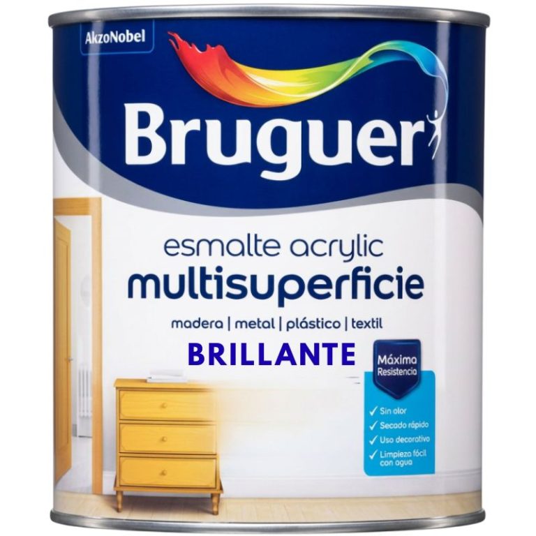 Esmalte multisuperficie brillante exterior e interior Bruguer para madera hierro yeso y cemento