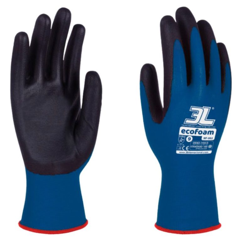 Guante mecánico nitrilo foam con recubrimiento de nitrilo para trabajos de automoción e industria