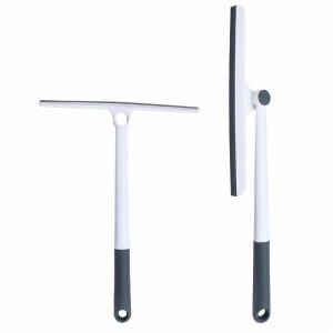 Limpiacristales plegable 26 cm blanco y gris con cabezal abatible
