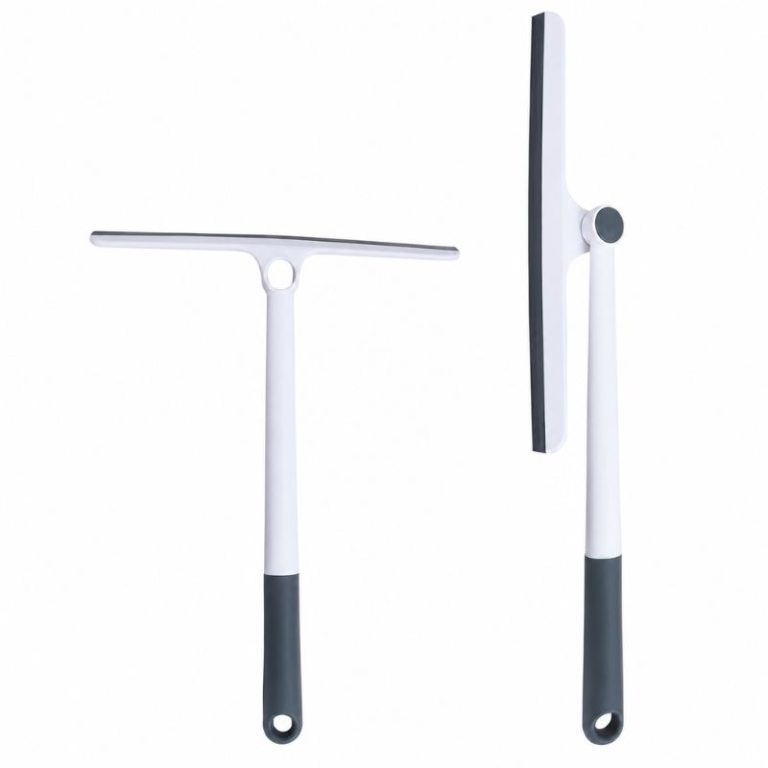 Limpiacristales plegable 26 cm blanco y gris con cabezal abatible
