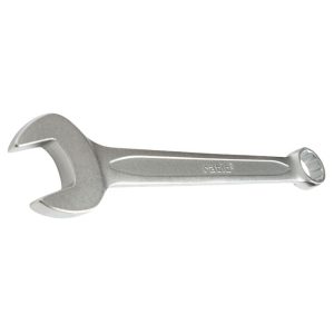 Llave fija combinada acero con acabado satinado y cabezas anguladas