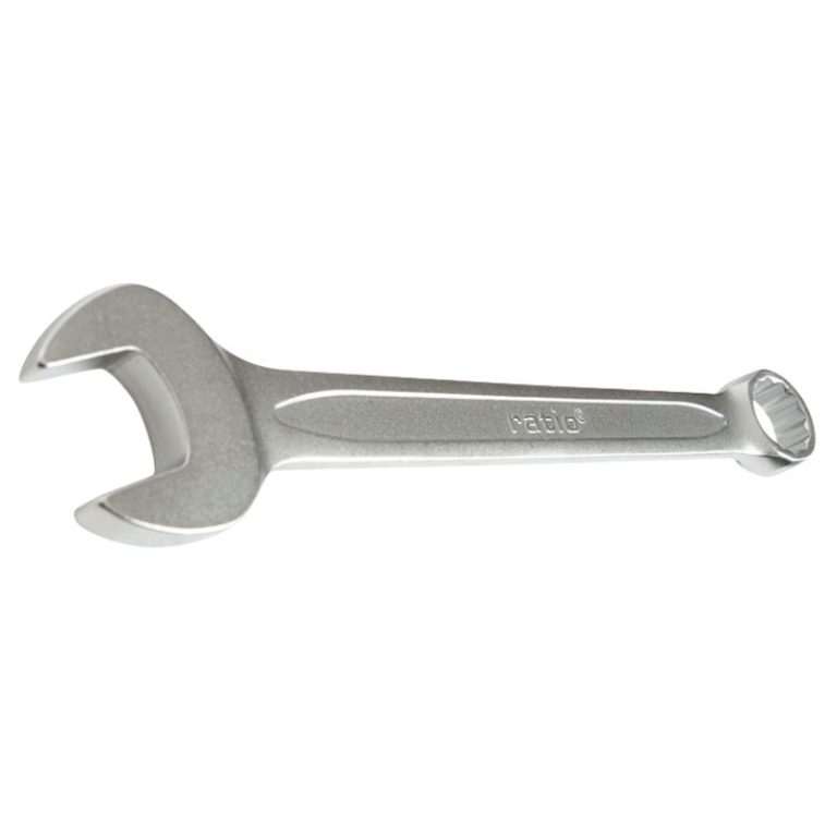 Llave fija combinada acero con acabado satinado y cabezas anguladas
