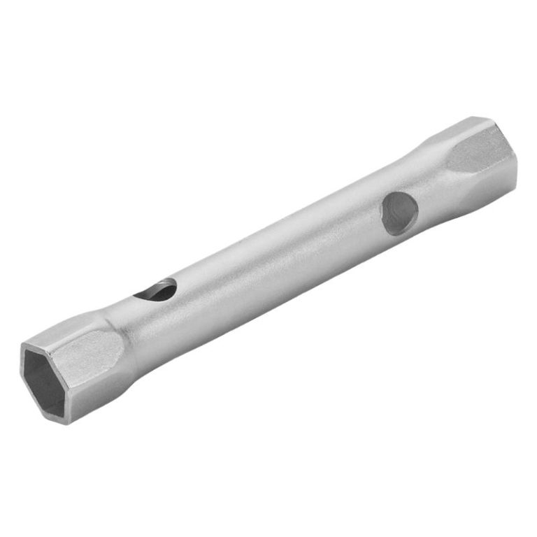Llave tubo hueca acero con acabado cromado mate DIN 896 B